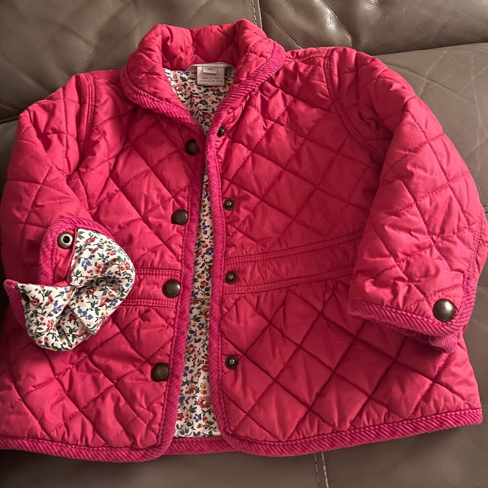 Ralph Lauren Pink Quilted Puffer Jacket Coat size 18 months
